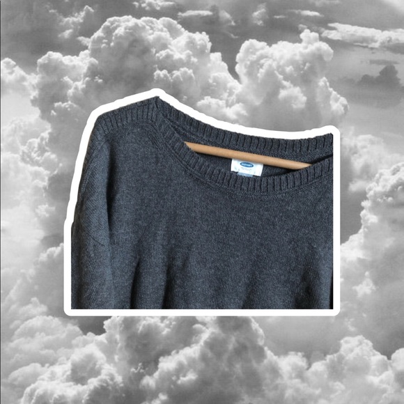 Old navy grey longline sweater - Picture 3 of 3